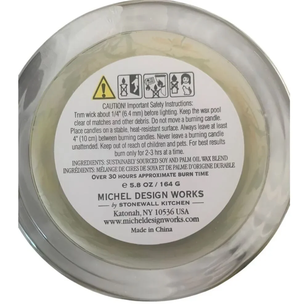 Michel Design Works Bright Daisy Cloche Soy Candle , New with Tags